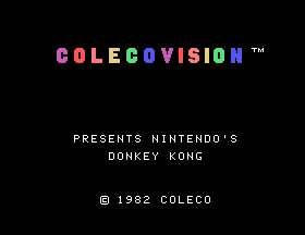 Donkey Kong for Adam Title Screen